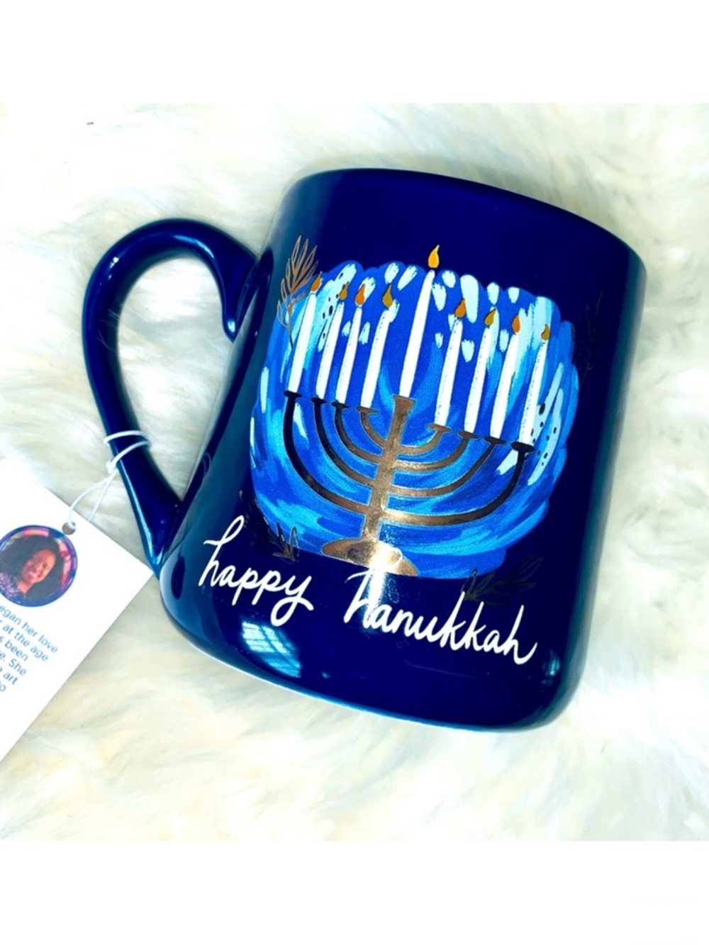NEW! ETTA VEE Hanukkah Mug, Jessica Raulet, NWT